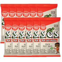 Earth & Co S.O.S. Pop-Out-Puzzle Fruit Snack - Peach x 12